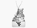 West Virginia University - Snowman Christmas Ornament - Laser Engraved
