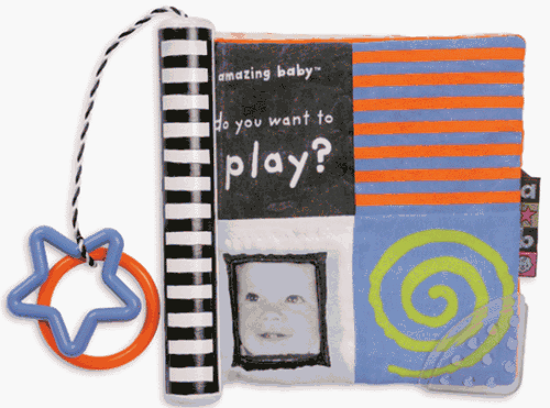 Childrens Toyshop  Toys : Amazing Baby Cloth Book AB49600 Rainbow Designs