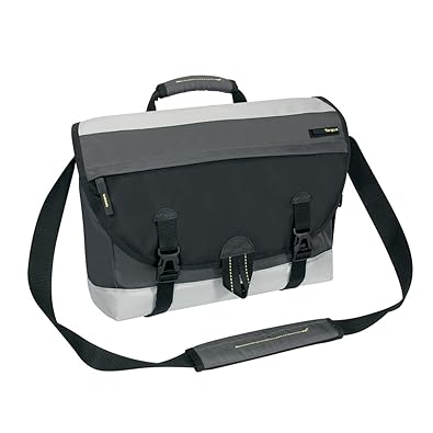 【クリックで詳細表示】Targus ターガス 14インチ PC用 ショルダバッグ メッセンジャ ブラック/グレー TSM67102AP-50： パソコン・周辺機器