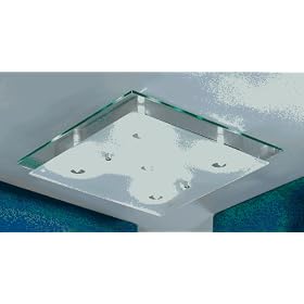 Eglo 85345A Fres, Satin and Clear, 5-Light Ceiling Light Fixture by Eglo