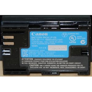 Canon LP-E6 Battery Pack
