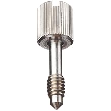 Stainless Steel Panel Screw, Knurled Head, Slotted Drive