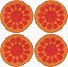 Juicy Coaster Set of 4 - Orange
