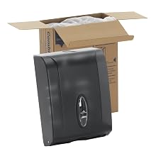 Georgia-Pacific GP 56650/01 Translucent Smoke Combination C-Fold or Multifold Paper Towel Dispenser, 11" Width x 15.4" Height x 5.25" Depth