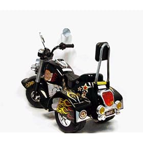 Harley Style Battery-Operated Motorcycle - Black