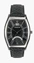 Croton Men's Black Dial Black Leather Watch #CR307714BSBK