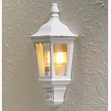Firenze 7230 White Outside Wall Light With P.I.R