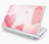 Glitter Heart Design Skin Cover Decal Sticker for MSI Wind U100 Netbook Laptop