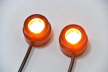 【クリックで詳細表示】激光 イーグル アイ LED 丸型 デイ ライト 12V 10W 選べる カラー 【FRIEND STREET】 ディズニー お掃除 アイテム 付き (イエロー)： スポーツ＆アウトドア