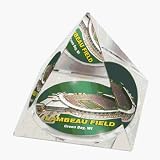NFL Green Bay Packers Lambeau Field Crystal Pyramid Paperweight