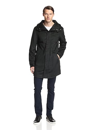 Mens Black Hooded Parka by Shades of Grey (via All Style Mall)