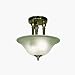 Z-Lite Clayton 2 Light Semi Flush Ceiling Fixture Brushed Nickel