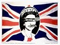 Sex Pistols - God Save The Queen Logo with British Flag - Sticker / Decal