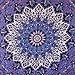 Popular Handicrafts Hippie Mandala Tapestry Blue Purple Tapestry Wall Hanging Large Table Runner Bed Cover Indian Art Cotton Bohemian Hippie Tapestry Bedsheet Wall Hanging