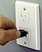 Safe Plate for Electric Outlet - Bulk 25 Pack - White DECORA style (2 screws)