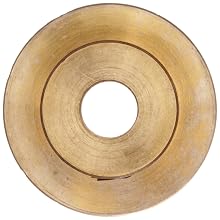 Boston Gear G1216 Grooved Pulley, Fits Round Belts 0.1875" or Smaller, 0.250" Face, Brass
