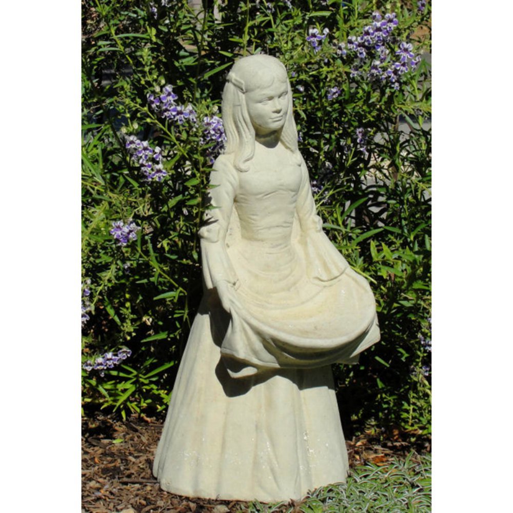Little Girl Garden Statue Playing, Reading & Dancing All Children