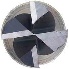Melin Tool CCMG-E Solid Carbide Square Nose End Mill, General Purpose, AlTiN Coated, Single Cut, Multi-Flute, Center Cutting