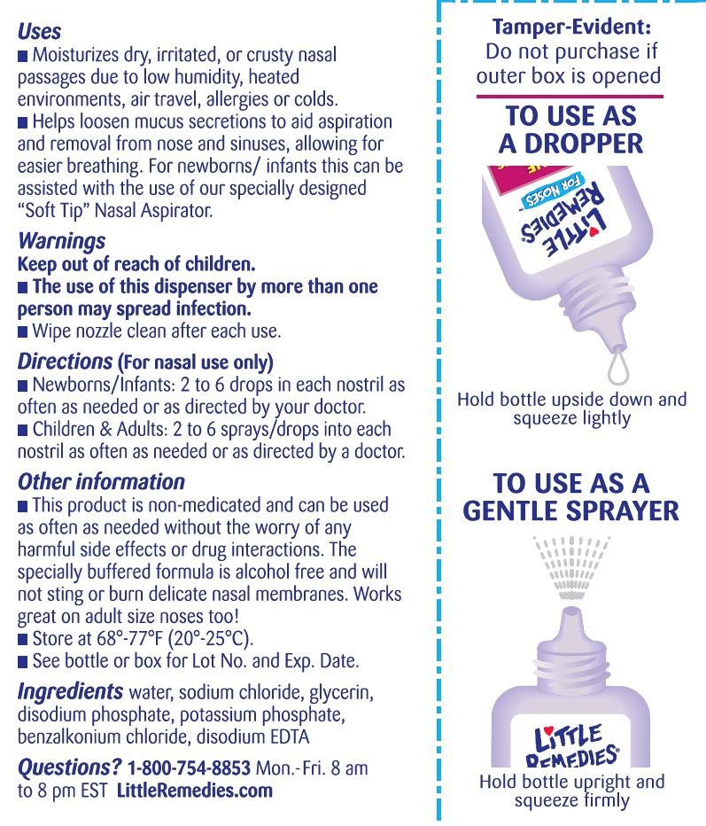 Little Remedies Saline Spray/Drops for Dry for Stuffy Noses