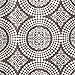 InterDesign Medallion Fabric Shower Curtain, Long 72 x 84, White/Taupe
