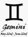 Astrology Gemini 1** Sheet of 21 stickers 6.3 x 3.8cm**