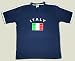 T-Shirt Italien, blau-weiß, Größe M, Runner-T