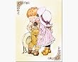 Magnet Blech-Schild Sarah Kay P�rchen beige