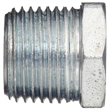 Anvil Steel Pipe Fitting, Class 150, Hex Bushing, NPT Male x NPT Female, Galvanized Finish