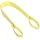 Mazzella EE2 Polyester Web Sling, Eye-and-Eye, Yellow, 2 Ply, Twist Eyes, Vertical Load Capacity