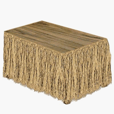 Beistle - 50453 - Raffia Table Skirting - Pack of 6