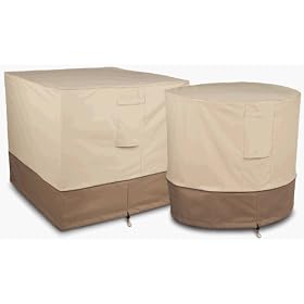 Classic Accessories Veranda Square Air Conditioner Cover Tan - 34"