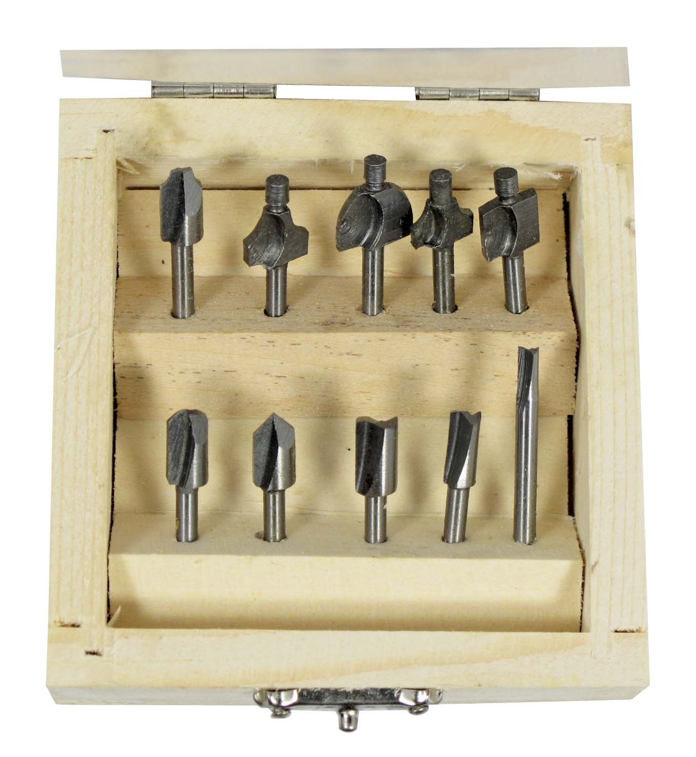 SE 82210RB 10Piece Mini Router Bits Set for Dremel Tools , New, Free