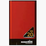 Memory Kick 20GB Pocket Hard Drive, 4200rpm, USB 2.0 - Red