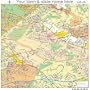 Street & Road Map of Suitland-Silver Hill, Maryland MD - Printed poster size wall atlas of your home