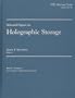 Selected Papers on Holographic Storage (Spie Milestone Series ; V. Ms 95)