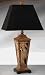 Complements 10179SBS Tan and Henna Resin Abaco Table Lamp