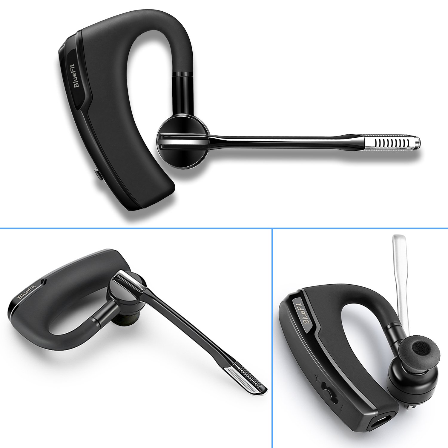 Galleon Bluetooth Headset, BlueFit Hands Free Wireless Earpiece