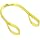 Mazzella EE4 Polyester Web Sling, Eye-and-Eye, Yellow, 4 Ply, Flat Eyes, Vertical Load Capacity