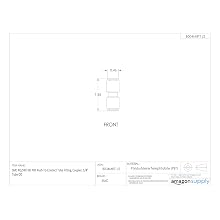 SMC KQ2H07-00A PBT Push-to-Connect Tube Fitting, Straight Union, 1/4" Tube OD