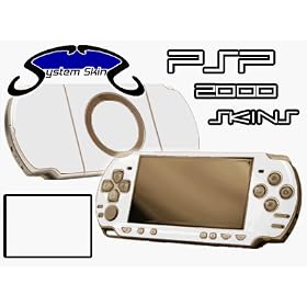 Playstation Portable 2000 (PSP-Slim) Skin - NEW - WHITE system skins faceplate decal mod
