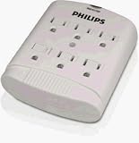 Multi-outlet & Power Strips: Phillips #PPS1158ME/17 ME 8Out Almond Power Center