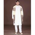 White Men's Kurta Set