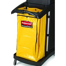 Rubbermaid Commercial Vinyl Replacement Bag for Cleaning Cart, Yellow