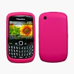 Hot Pink Silicone Case / Skin / Cover for RIM BlackBerry Curve 8520 / 8530
