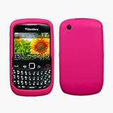 Hot Pink Silicone Case / Skin / Cover for RIM BlackBerry Curve 3G 9330 / 93 ....