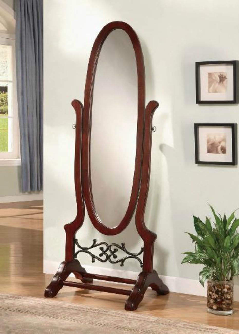 Wildon Home Cherry Full Length Standing Seatac Cheval Floor Mirror