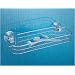 Powerlock Suction Shelf in Polished Stainless Steel by InterDesign