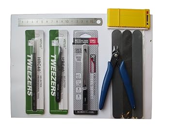 【クリックで詳細表示】プラモデル用工具 模型 クラフトツール 7点セット (7本紺)： DIY・工具