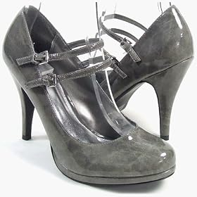 SME Classic Double Strap Baby Doll Dress Heel Pump Shoes