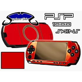 Playstation Portable (PSP) Skin - NEW - RED system skins faceplate decal mod